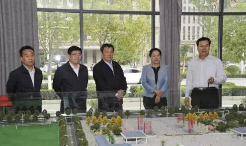 市長(zhǎng)陳青，副市長(zhǎng)王月成陪同省電力投資集團(tuán)公司總經(jīng)理李輝一行深入階州廣場(chǎng)視察