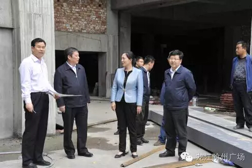 市長(zhǎng)陳青，副市長(zhǎng)王月成陪同省電力投資集團(tuán)公司總經(jīng)理李輝一行深入階州廣場(chǎng)視察